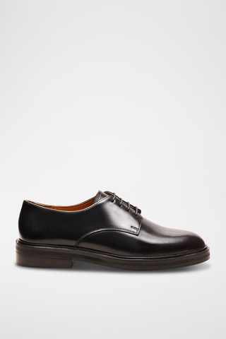 Stringate in pelle Laure - Nero