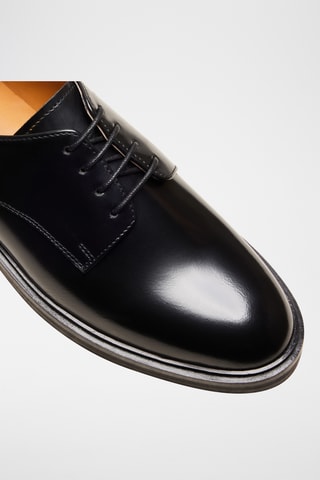 Stringate in pelle Laure - Nero