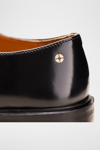 Stringate in pelle Laure - Nero