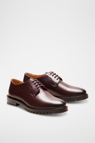 Stringate in pelle Rita - Marrone