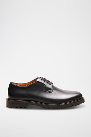 Stringate in pelle Rita - Nero