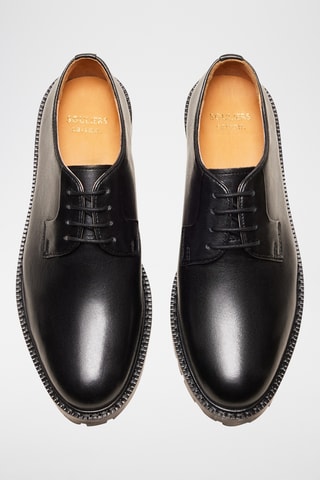Stringate in pelle Rita - Nero