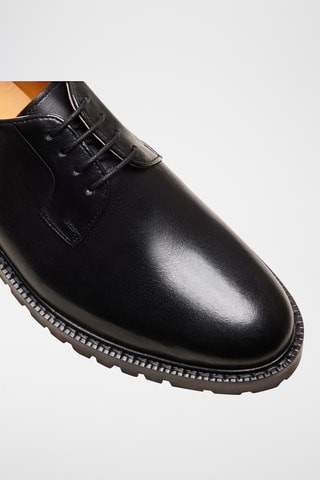 Stringate in pelle Rita - Nero