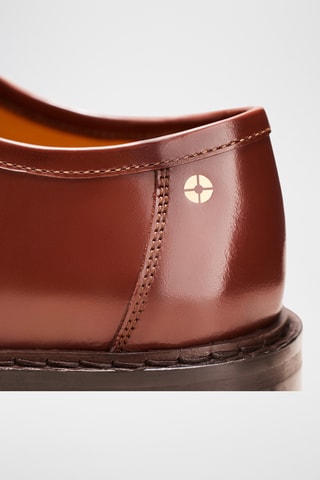 Stringate in pelle Gaby - Marrone