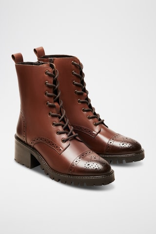 Stivaletti in pelle Nina - Marrone