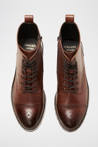 Stivaletti in pelle Nina - Marrone