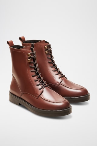 Stivaletti in pelle Violette - Marrone