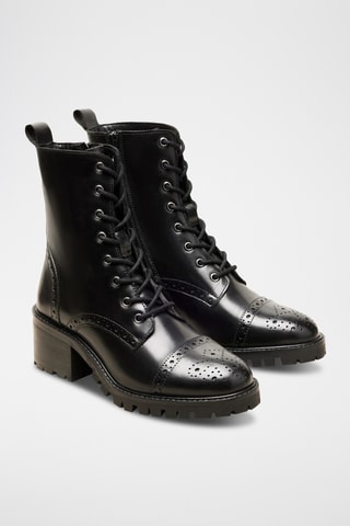 Stivaletti in pelle Nina - Nero