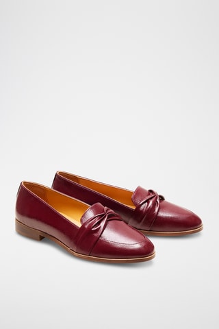 Mocassini in pelle verniciata Camélia - Bordeaux