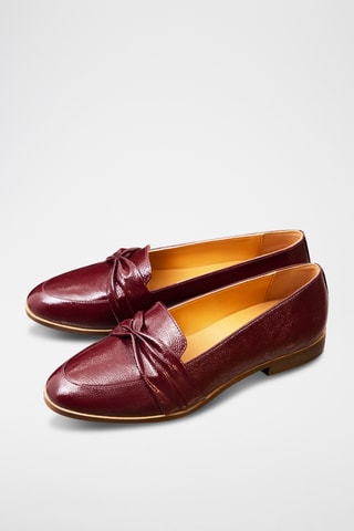 Mocassini in pelle verniciata Camélia - Bordeaux