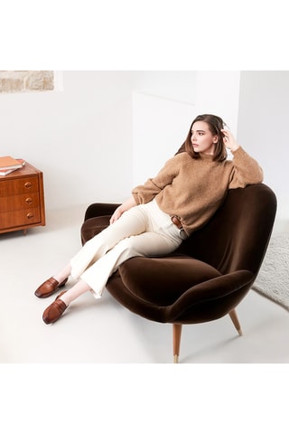 Mocassini in pelle Elise - Cammello