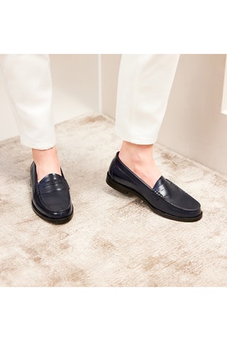 Mocassini in pelle Victoire - Navy