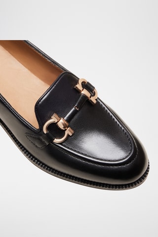 Mocassini in pelle Fleur - Nero