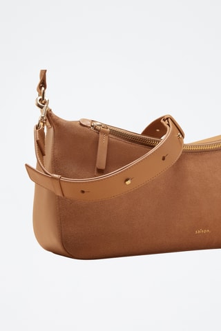 Borsa a spalla in pelle Axelle - Marrone