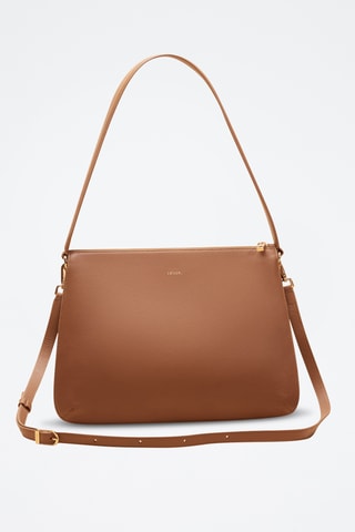 Borsa a spalla in pelle Maud - Marrone