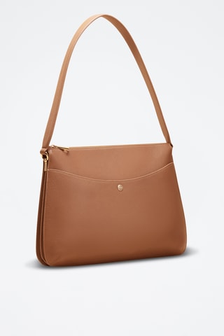 Borsa a spalla in pelle Maud - Marrone