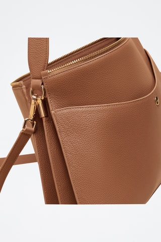 Borsa a spalla in pelle Maud - Marrone