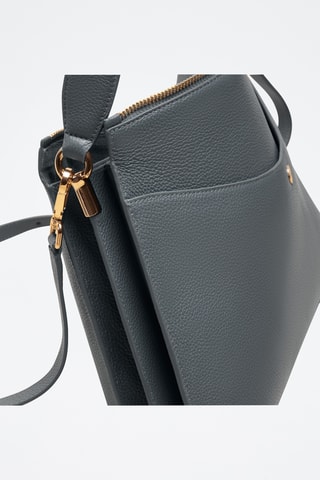 Borsa a spalla in pelle Maud - Blu