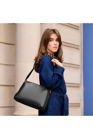 Borsa a spalla in pelle Maud - Nero