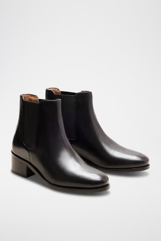 Stivaletti Beatles in pelle Chloé - Nero