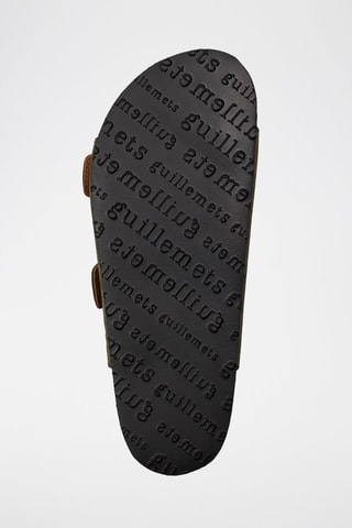 Ciabatte in pelle scamosciata Giverny - Verde
