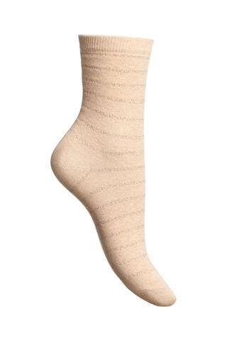 5 paia di calze - Beige e nero