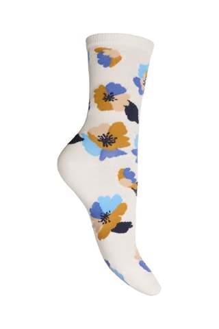 3 paia di calze - Beige, bianco e blu