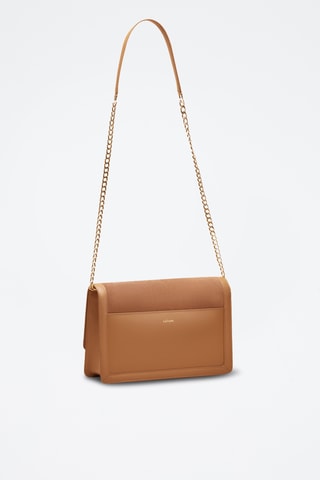 Borsa a tracolla in pelle Hélène - Marrone