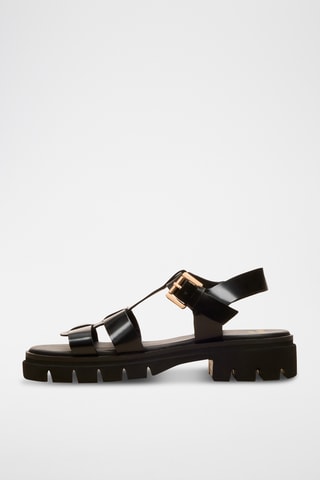 Sandali platform in pelle Raphaëlle - Nero