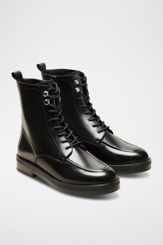 Stivaletti in pelle Violette - Nero