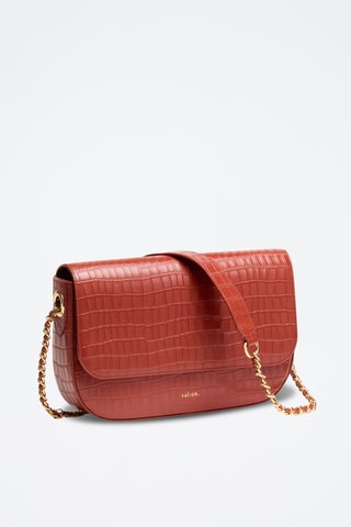 Borsa a tracolla in pelle Alice - Arancione