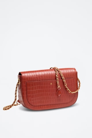 Borsa a tracolla in pelle Alice - Arancione