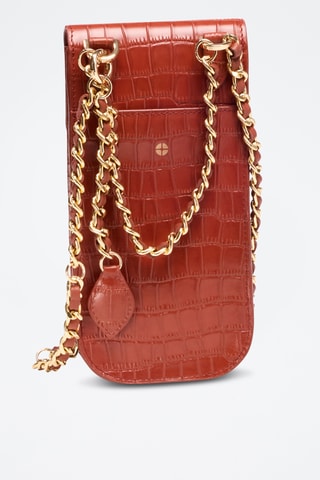 Borsa a tracolla in pelle Chloé - Rosso scuro