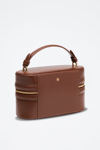 Borsa a mano in pelle Maëlle - Marrone