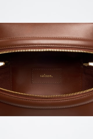 Borsa a mano in pelle Maëlle - Marrone