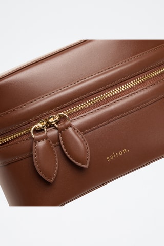 Borsa a mano in pelle Maëlle - Marrone