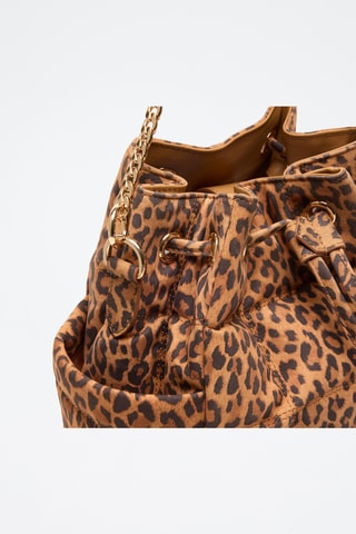 Borsa a secchiello in pelle Ninon - Marrone