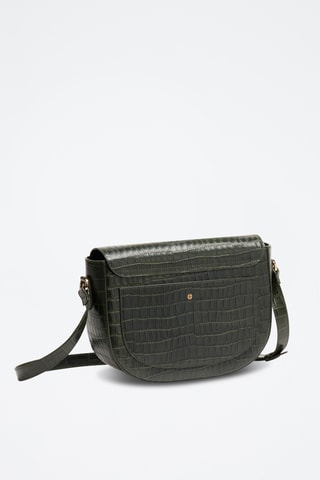 Borsa a tracolla in pelle Albane - Verde scuro