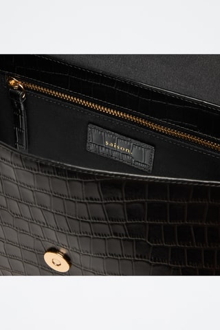 Borsa a tracolla in pelle Albane - Nero