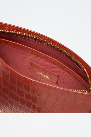Borsa a spalla in pelle Emma - Arancione