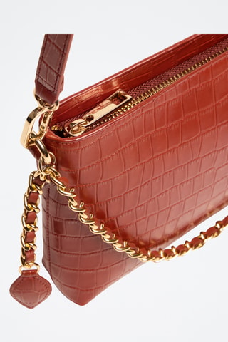 Borsa a spalla in pelle Emma - Arancione