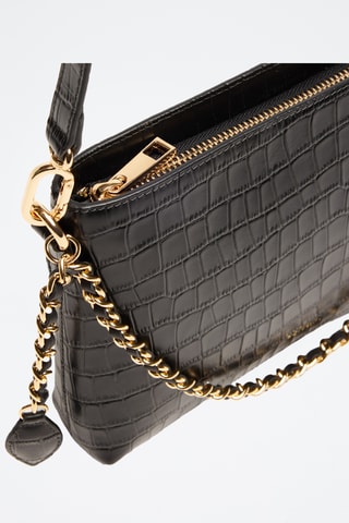 Borsa a tracolla in pelle Emma - Nero