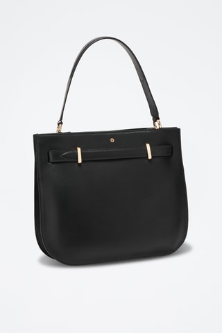 Borsa a spalla in pelle Pilar - Nero