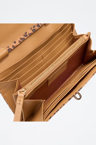 Pochette in pelle Ruth - Marrone