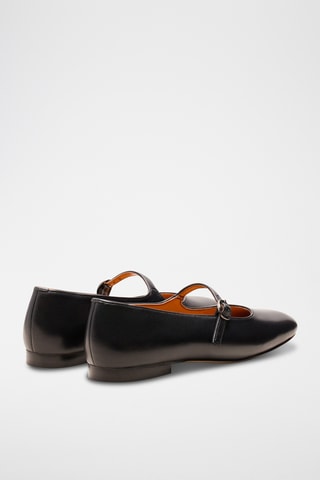 Ballerine in pelle Olivia - Nero