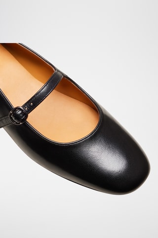 Ballerine in pelle Olivia - Nero