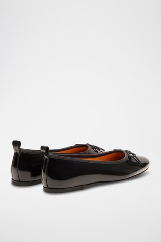 Ballerine in pelle verniciata Camille - Nero