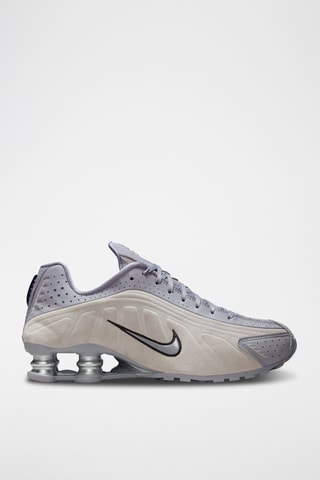 Nike Shox R4 en nubuck - Gris clair