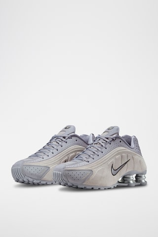 Nike Shox R4 en nubuck - Gris clair