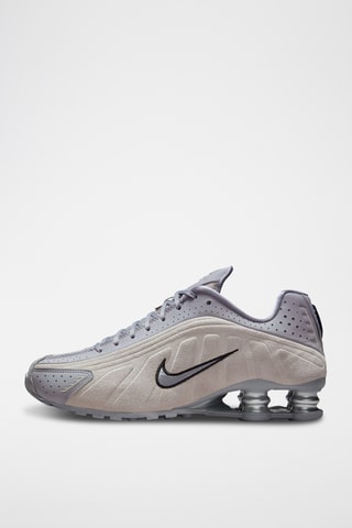 Nike Shox R4 en nubuck - Gris clair